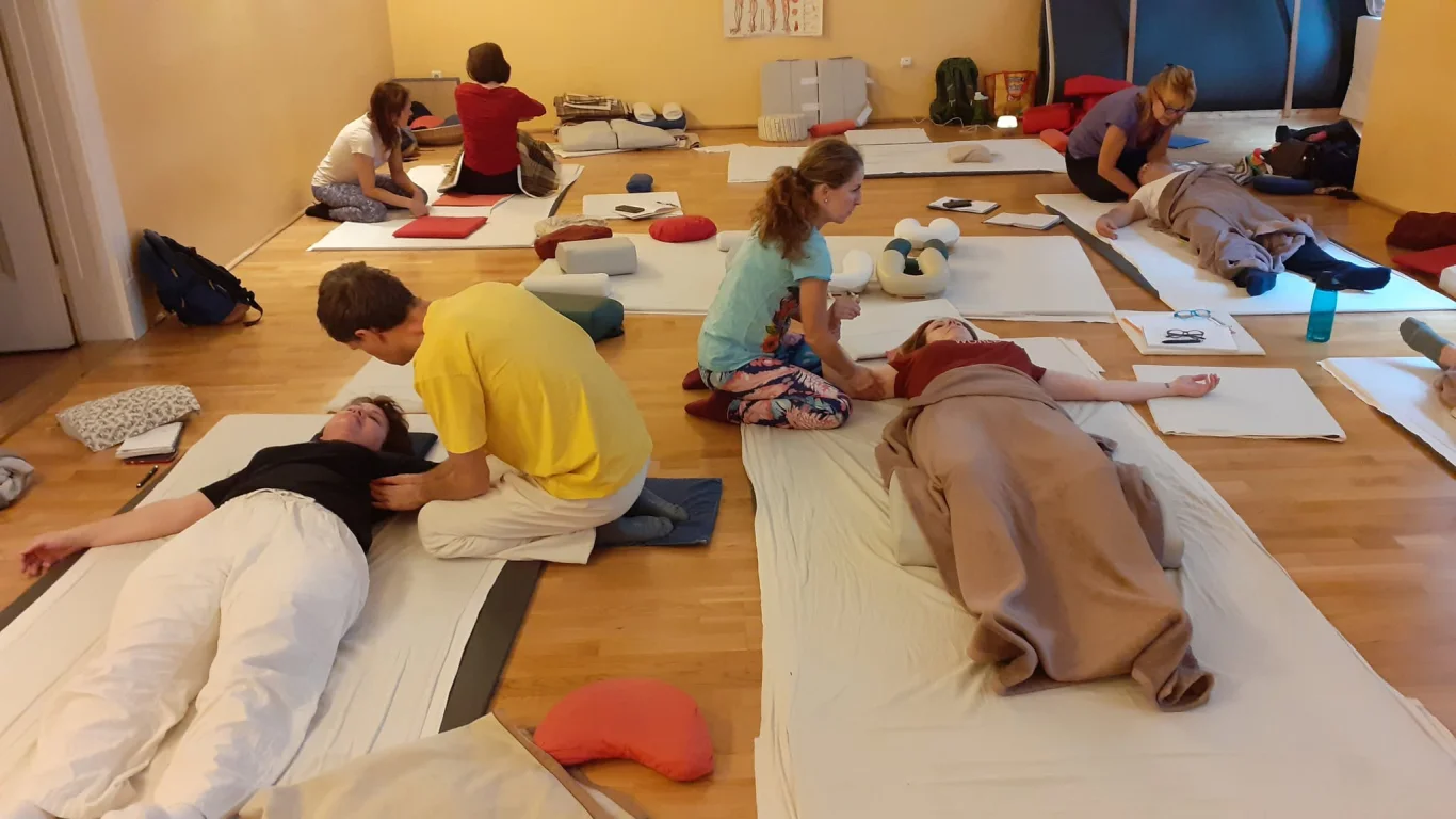 Shiatsu bemutat&aacute;sa